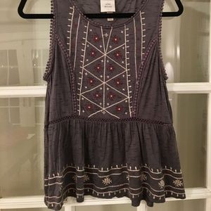 Sleeveless Peplum Top